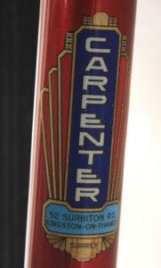 4126 Seat tube badge turned